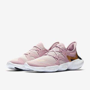 Nike free run 5.0 plum chalk metallic gold NEW
